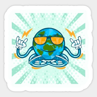 Yoga planet Sticker